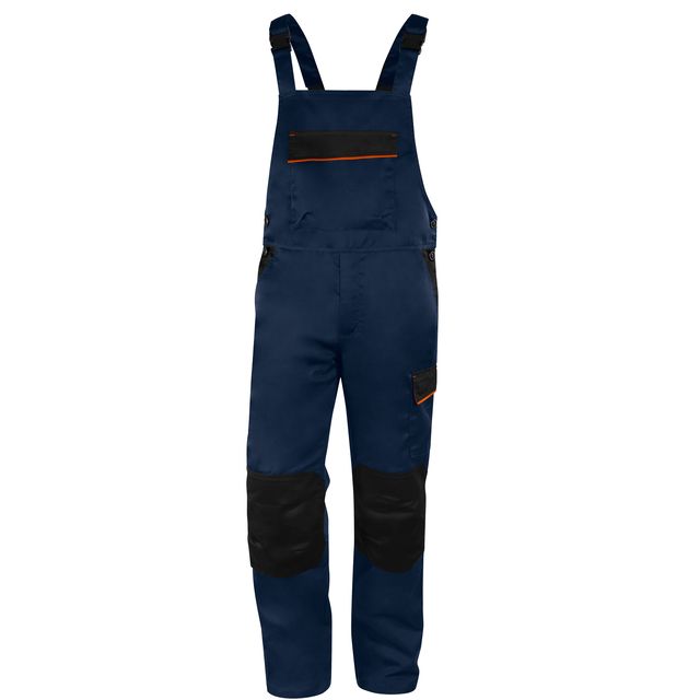 Salopette da lavoro M1SA2 - taglia XL - twill/poliestere/cotone - blu/arancio -…