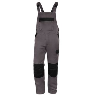 Salopette da lavoro M1SA2 - taglia XXL - twill/poliestere/cotone - grigio - Del…