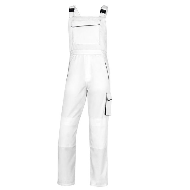 Salopette da lavoro Panostyle M6SAL - taglia XL - PE/cotone - bianco/grigio - D…