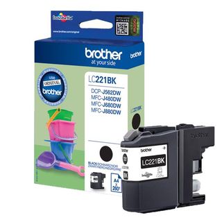 Brother LC221BK - Nero - originale - cartuccia d'inchiostro - per Brother DCP-J…
