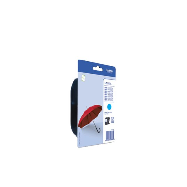 Brother LC225XLCBP - Alta resa - ciano - originale - blister - cartuccia d'inch…