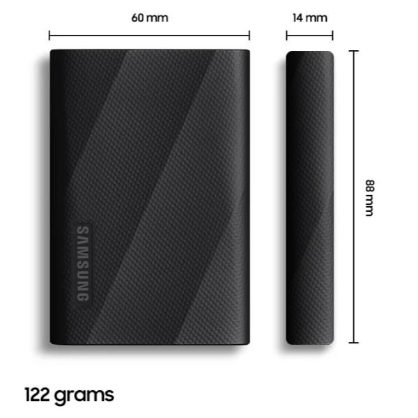Samsung T9 MU-PG4T0B - SSD - crittografato - 4 TB - esterno (portatile) - USB 3…