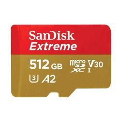 SanDisk Extreme - Scheda di memoria flash (adattatore da microSDXC a SD in dota…