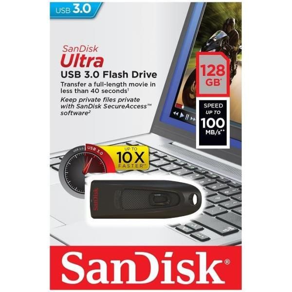 SanDisk Ultra - Chiavetta USB - 128 GB - USB 3.0