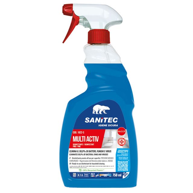 Sanitec MULTI ACTIV BATHROOM - Sgrassante / disinfettante - liquido - spray in …