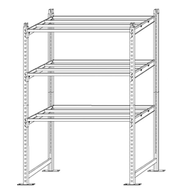 Scaffale Rang'Eco300 - modulo base - 3 ripiani - portata ripiano 300 kg - 100 x…