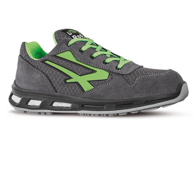 Scarpe antinfortunistiche basse Point S1P U-Power nylon grigio-verde n° 41 - RL…