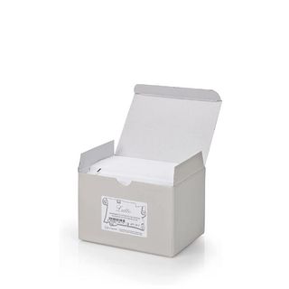Scatola 100 biglietti + 100 buste - Lutto - bianco - 9 x 14 cm - Rex Sadoch