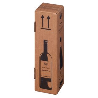 Scatola Wine Pack - per 1 bottiglia - 10,5 x 10,5 x 42 cm - Bong Packaging - co…