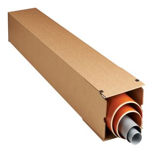 Scatola a tubo Square Box - chiusura strip - 10,5 x 10,5 x 86 cm - cartone micr…