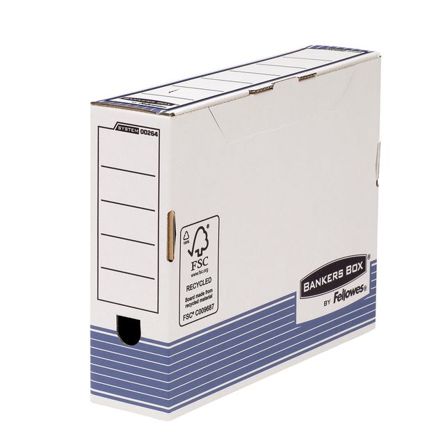Scatola archivio Bankers Box System - A4 - 26 x 31,5 cm - dorso 8 cm - Fellowes