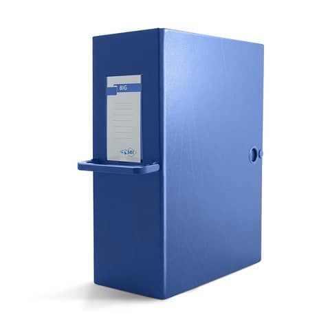 Scatola archivio Big 160 - con maniglia - dorso 16 cm - 25 x 35 cm - blu - Sei …