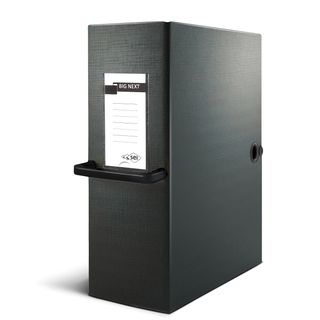Scatola archivio Big Next - dorso 16 cm - 25 x 35 cm - nero/nero - Sei Rota