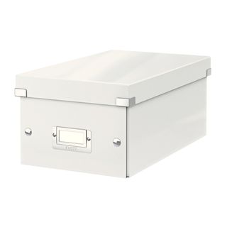 Scatola archivio Click & Store - per DVD - 20,6 x 14,7 x 35,2 cm - bianco - Lei…