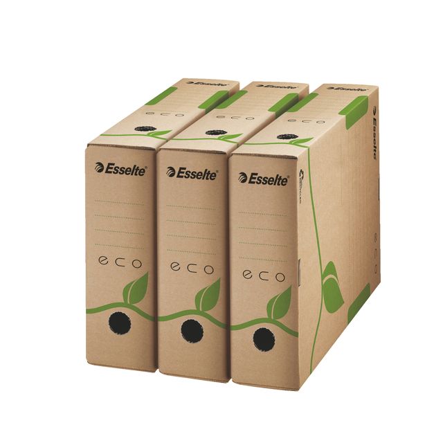 Scatola archivio EcoBox - dorso 8 cm - 32,7 x 23,3 cm - Esselte