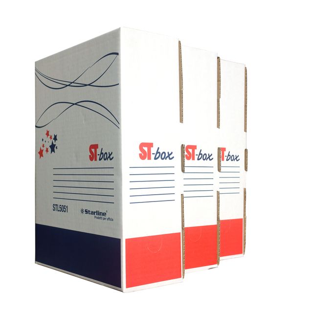 Scatola archivio ST-box - 35,5 x 26 x 9 cm - bianco - Starline
