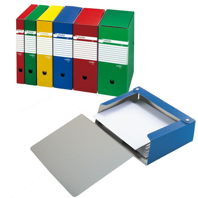 Scatola archivio Spazio - dorso 15 cm - 25 x 35 cm - giallo - Sei Rota