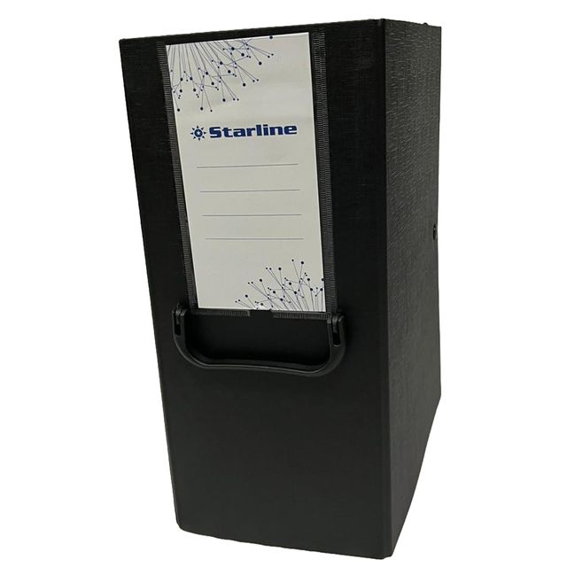 Scatola archivio con maniglia - dorso 16 cm - 25 x 35 cm - nero - Starline
