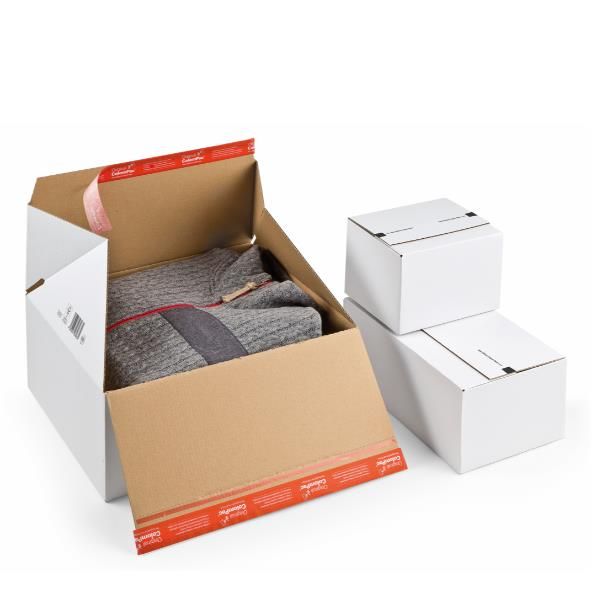 Scatola e-commerce - per spedizioni - 38,9 x 32,4 x 16 cm - cartone - bianco - …