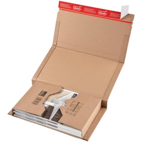 Scatola postale CP 020 - fustellata - 38 x 29 x 8 cm - cartone microonda - avan…
