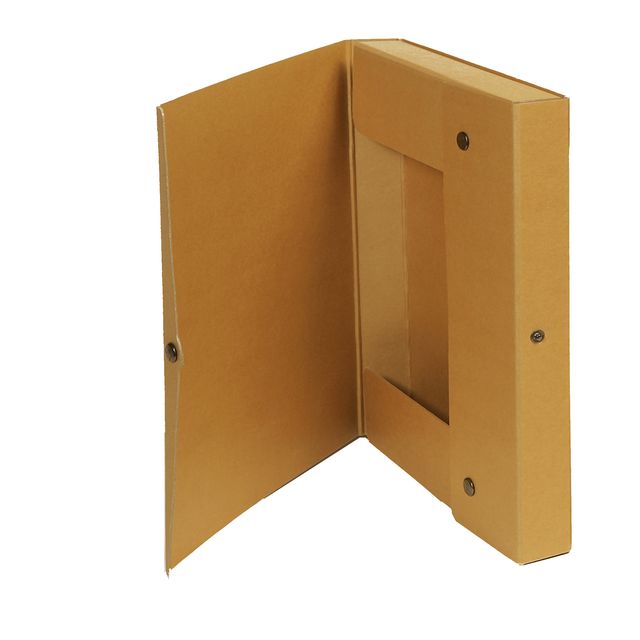 Scatola progetto - dorso 4 cm - 25 x 35 cm - cartone riciclato FSC - avana - St…