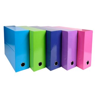 Scatola progetto Iderama - 25 x 33cm - dorso 9 cm - 5 colori assortiti tenui - …