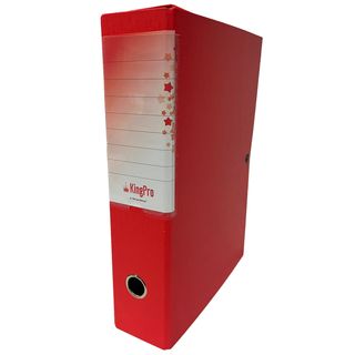 Scatola progetto KingPro - con portaetichetta - dorso 6 cm - rosso - Starline