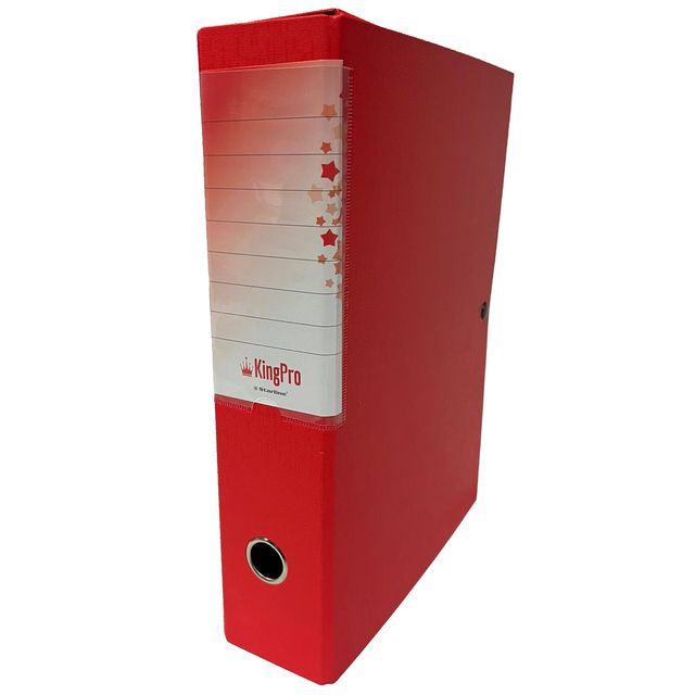 Scatola progetto KingPro - con portaetichetta - dorso 6 cm - rosso - Starline
