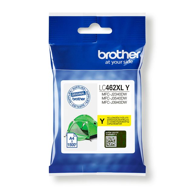 Brother LC462XLY - Alta capienza - giallo - originale - cartuccia d'inchiostro …