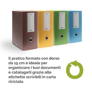 Scatola progetto Plus HOLOS - 25 x 35 cm - dorso 15 cm - giallo sabbia - Fellow…