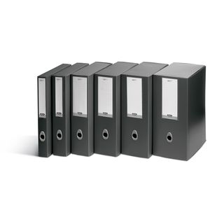 Scatola progetto Plus Vip - 34,5 x 24,5 cm - dorso 4 cm - grigio antracite - Fe…