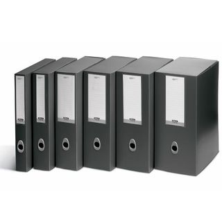 Scatola progetto Plus Vip - 34,5 x 24,5 cm - dorso 6 cm - grigio antracite - Fe…