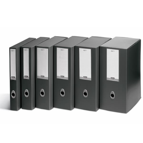 Scatola progetto Plus Vip - 34,5 x 24,5 cm - dorso 6 cm - grigio antracite - Fe…