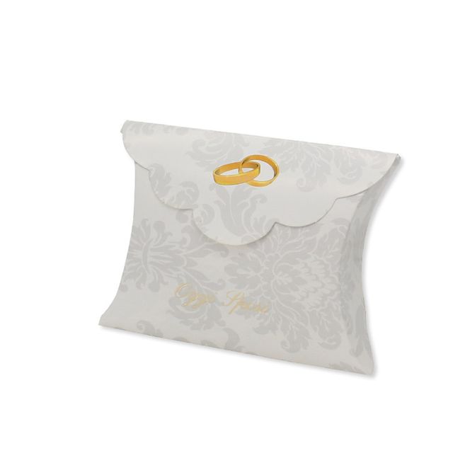 Scatolina portaconfetti - sposi - carta - 10 x 8 x 3 cm - Big Party - conf.25 p…