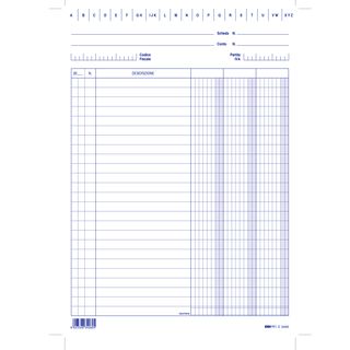 Schede - 3 colonne - 24 x 17 cm verticale - Edipro - conf. 100 pezzi