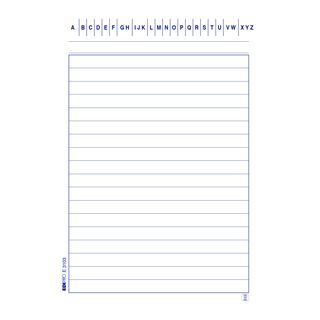 Schede in cartoncino rigate - 10,5 x 15 cm verticale - Edipro - conf. 100 pezzi