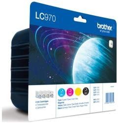 Brother LC970VALBP - Confezione da 4 - nero, giallo, ciano, magenta - originale…