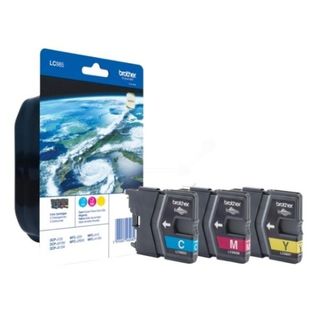 Brother LC985 Rainbow Pack - Confezione da 3 - giallo, ciano, magenta - origina…