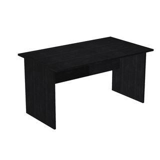 Scrivania Easy - lineare - 140 x 80 x 72 cm - nero venato
