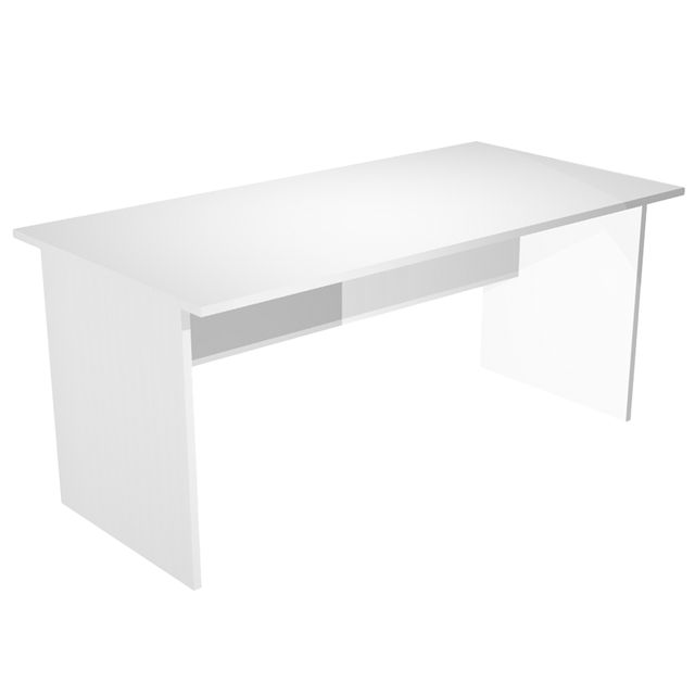 Scrivania Easy - lineare - 160 x 80 x 72 cm - bianco