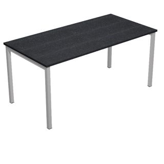 Scrivania Easy Plus - lineare - 120 x 80 x 72,5 cm - nero venato