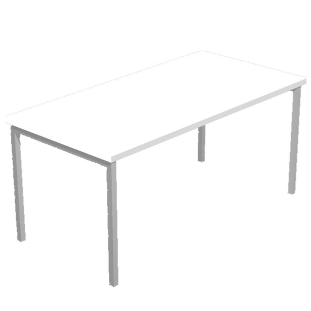 Scrivania Easy Plus - lineare - 160 x 80 x 72,5 cm - bianco