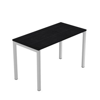 Scrivania Easy Plus - per smartworking - 120 x 60 x 72,5 cm - nero venato frass…