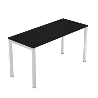 Scrivania Easy Plus - per smartworking - 140 x 60 x 72,5 cm - nero venato frass…