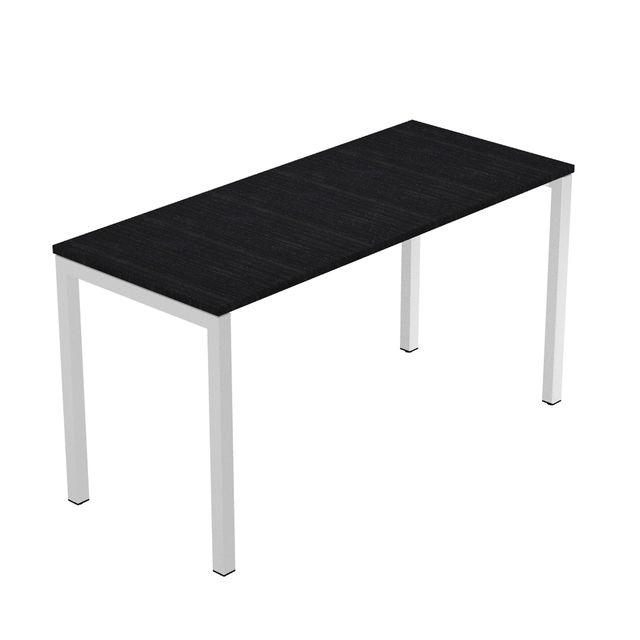 Scrivania Easy Plus - per smartworking - 140 x 60 x 72,5 cm - nero venato frass…