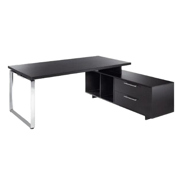 Scrivania Manager Prestige Metal - con mobile servizio reversibile - 210 x 90 x…