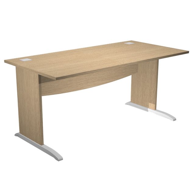 Scrivania Operativa Agorà Basic - fianchi a L melaminico - 160 x 80 x H 73 cm -…