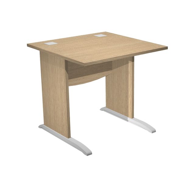 Scrivania Operativa Agorà Basic - fianchi a L melaminico - 80 x 80 x H 73 cm - …