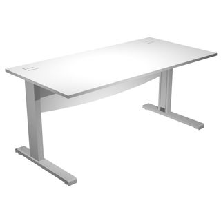 Scrivania Operativa Agorà Basic - fianchi a L metallo - 140 x 80 x L 73 cm - bi…