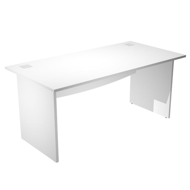 Scrivania Operativa Agorà Basic - fianchi melaminico - 120 x 80 x H 73 cm - bia…
